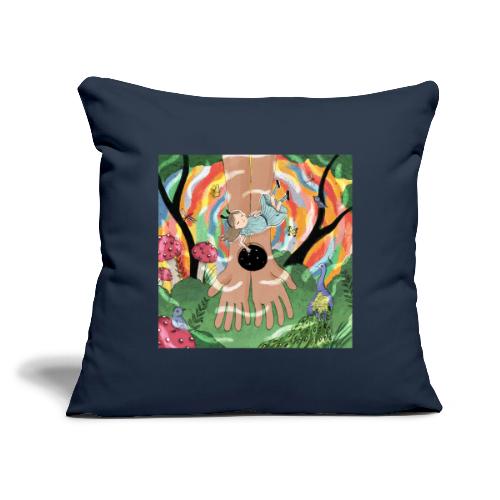 Falling into Jesus' Wonderland - Throw Pillow Cover 17.5” x 17.5”