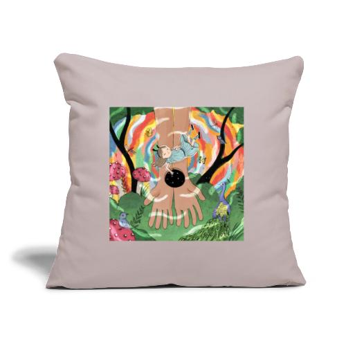 Falling into Jesus' Wonderland - Throw Pillow Cover 17.5” x 17.5”