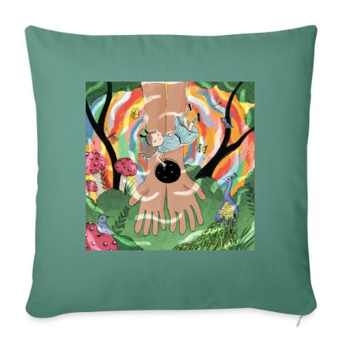 Falling into Jesus' Wonderland - Throw Pillow Cover 17.5” x 17.5”