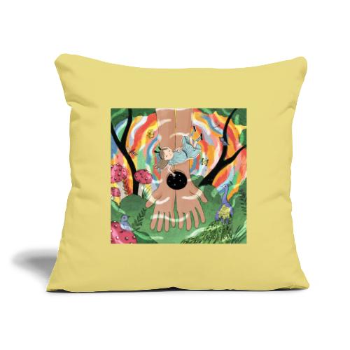 Falling into Jesus' Wonderland - Throw Pillow Cover 17.5” x 17.5”