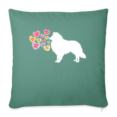 SHELTIE HEARTS - Throw Pillow Cover 17.5” x 17.5”