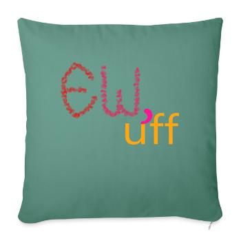 ew - Throw Pillow Cover 17.5” x 17.5” - cypress green - Front