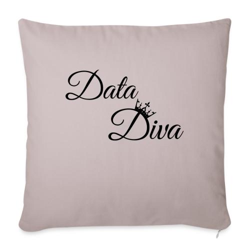 Data Diva (Light) - Throw Pillow Cover 17.5” x 17.5”
