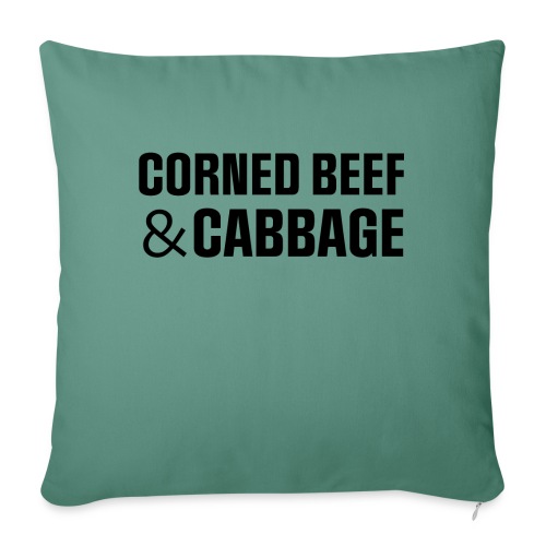 CORNEDBEEF - Throw Pillow Cover 17.5” x 17.5”