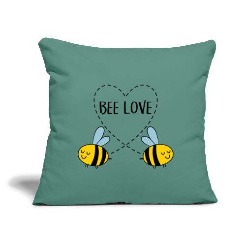Bee Love - Throw Pillow Cover 17.5” x 17.5”