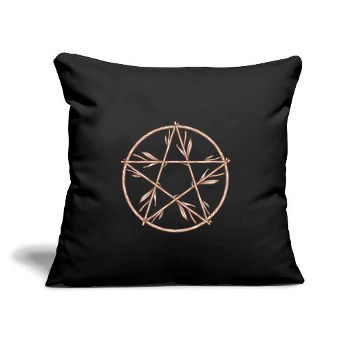The Pentacle of Branches - Throw Pillow Cover 17.5” x 17.5”