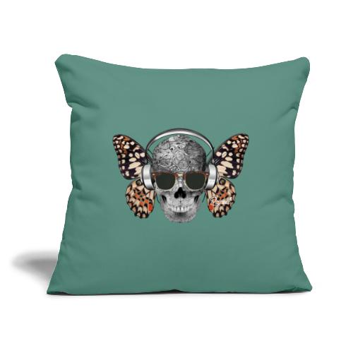 Papeel Skullterfly - Throw Pillow Cover 17.5” x 17.5”