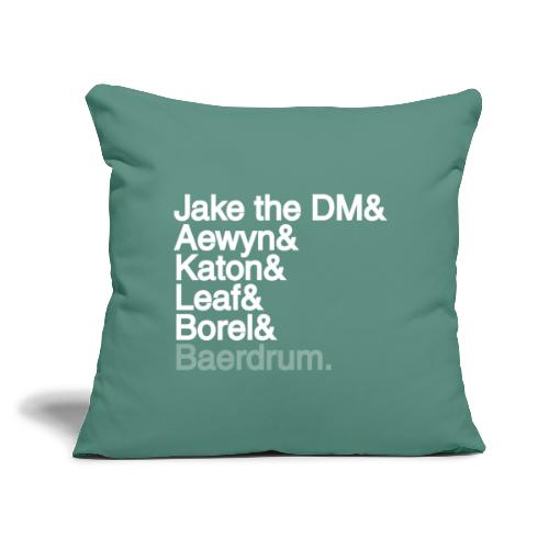 New Crits Crew Names - Throw Pillow Cover 17.5” x 17.5”