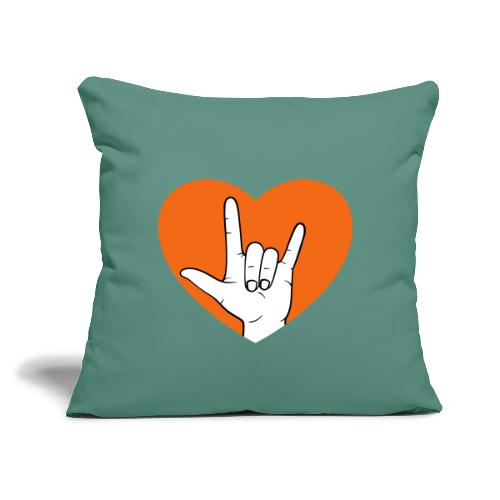 Lefty Love - Throw Pillow Cover 17.5” x 17.5”