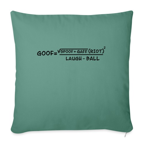 gaff text3 - Throw Pillow Cover 17.5” x 17.5”