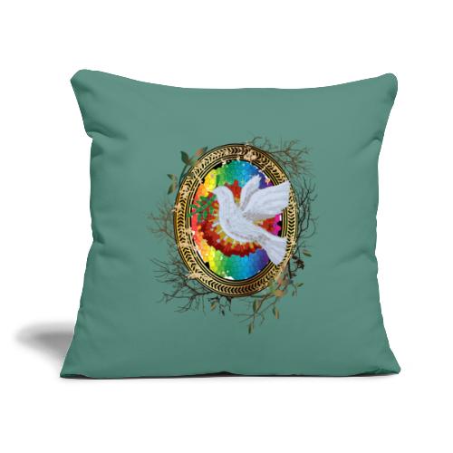 Peace Dove - Throw Pillow Cover 17.5” x 17.5”