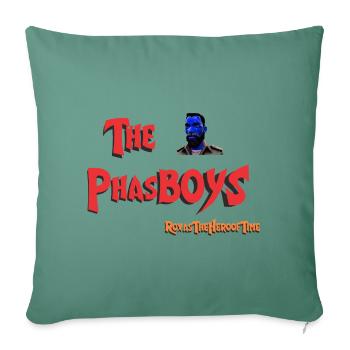 RoxasTheHeroofTime - Twitch logo - The PhasBOYS - Throw Pillow Cover 17.5” x 17.5” - cypress green - Front