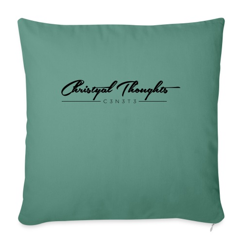 Christyal Thoughts C3N3T3 - Throw Pillow Cover 17.5” x 17.5”