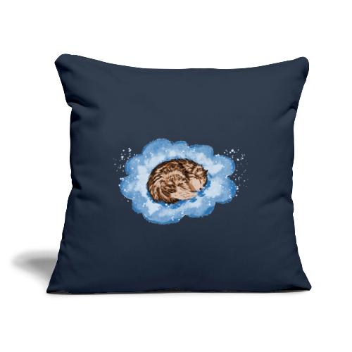 Sleepy husky - Throw Pillow Cover 17.5” x 17.5”