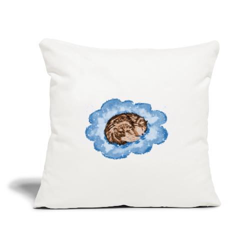 Sleepy husky - Throw Pillow Cover 17.5” x 17.5”