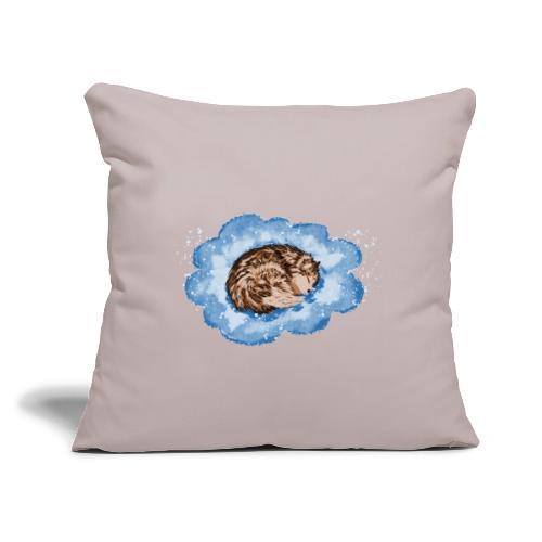 Sleepy husky - Throw Pillow Cover 17.5” x 17.5”
