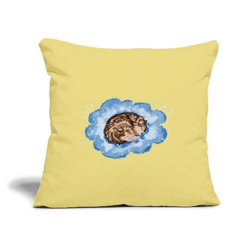 Sleepy husky - Throw Pillow Cover 17.5” x 17.5”