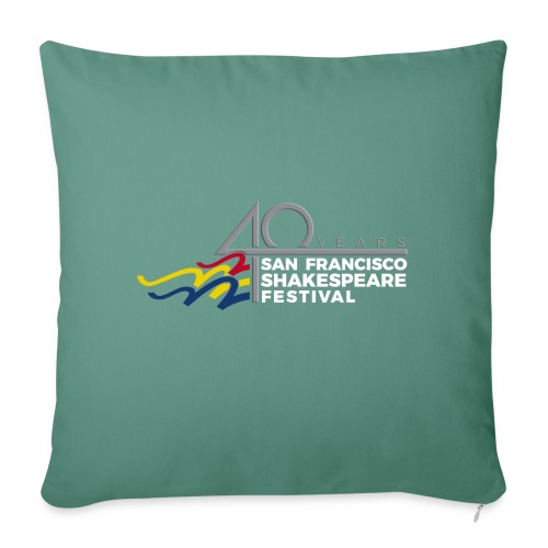 SFSF 40th Anniversary Logo - Throw Pillow Cover 17.5” x 17.5”