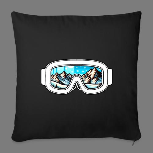 Snow Rush: Exclusive Snowboard & Ski Enthusiast - Throw Pillow Cover 17.5” x 17.5”