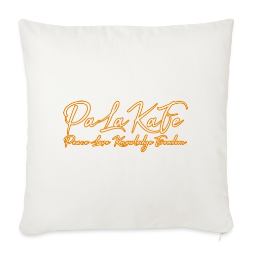 Peace, Love, Knowledge and Freedom 2.0 - Throw Pillow Cover 17.5” x 17.5”