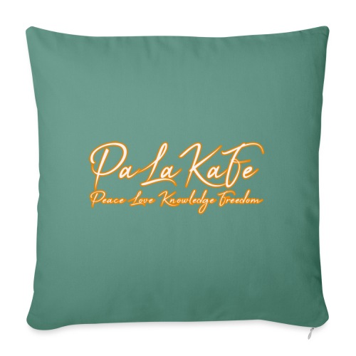 Peace, Love, Knowledge and Freedom 2.0 - Throw Pillow Cover 17.5” x 17.5”