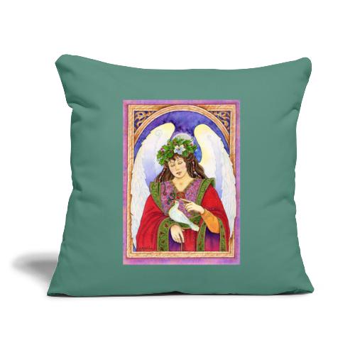 Angel & Dove - Throw Pillow Cover 17.5” x 17.5”