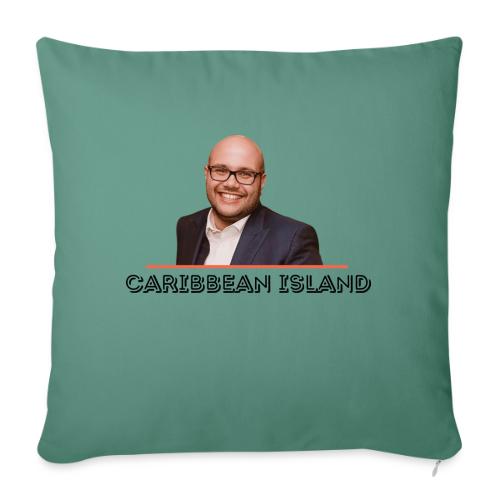 Caribbean Island - Throw Pillow Cover 17.5” x 17.5”
