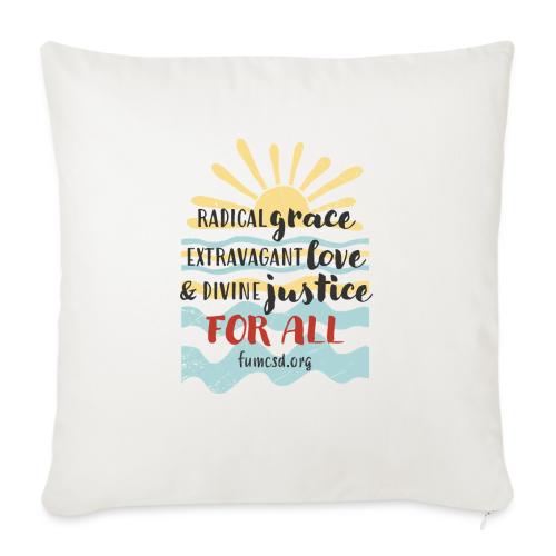 Beachy FUMCSD - Throw Pillow Cover 17.5” x 17.5”