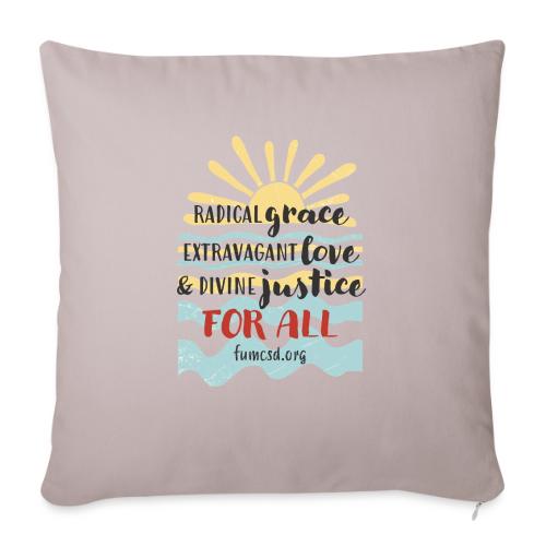 Beachy FUMCSD - Throw Pillow Cover 17.5” x 17.5”