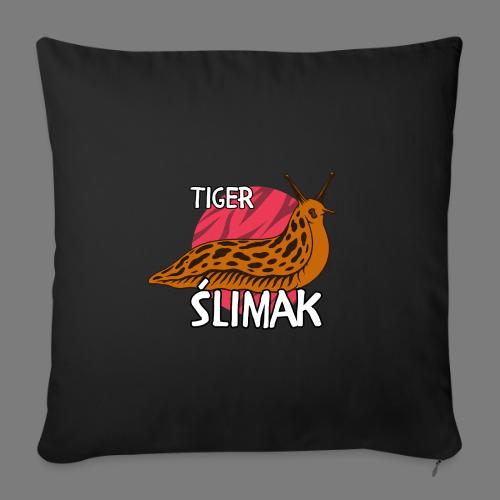 Tiger Ślimak Funny Polish Meme Animal Hybrid - Throw Pillow Cover 17.5” x 17.5”