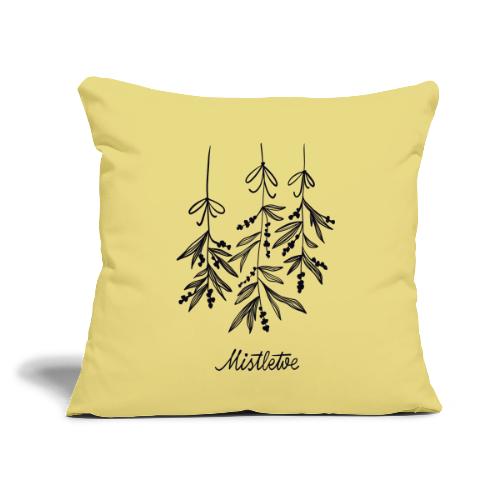 Mistletoe - Throw Pillow Cover 17.5” x 17.5”