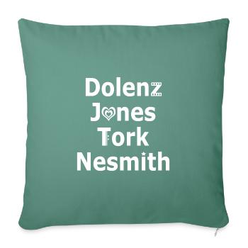 Monkees Mike Nesmith - Throw Pillow Cover 17.5” x 17.5” - cypress green - Front