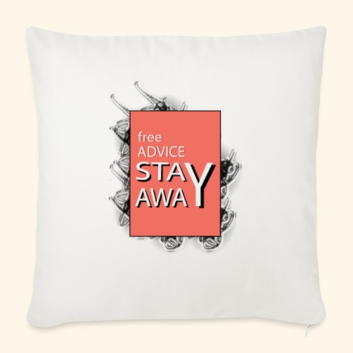 free advice - Throw Pillow Cover 17.5” x 17.5”
