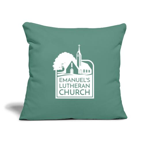 Single Vertical white2 - Throw Pillow Cover 17.5” x 17.5”