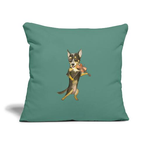 Malu + the Violin - Throw Pillow Cover 17.5” x 17.5”