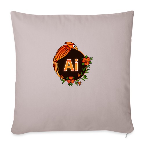 Adobe Illustrator Logo 2021 - Throw Pillow Cover 17.5” x 17.5”
