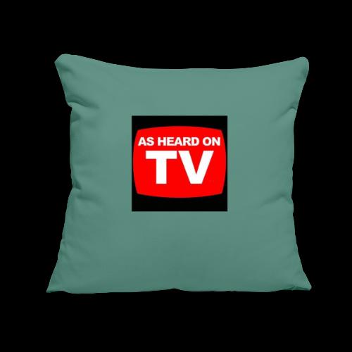As Heard on TV Logo - Throw Pillow Cover 17.5” x 17.5”