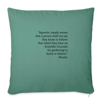 huxley - Throw Pillow Cover 17.5” x 17.5” - cypress green - Front