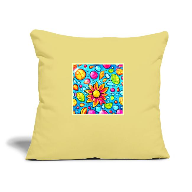 Colorful abstract flower pattern