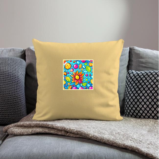 Colorful abstract flower pattern