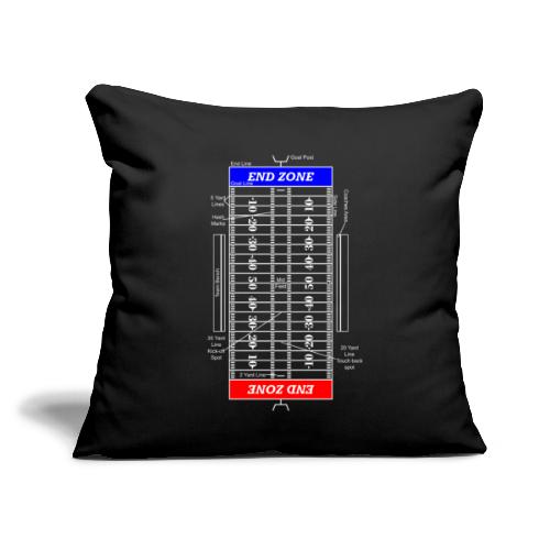 American Football Pitch Layout - Throw Pillow Cover 17.5” x 17.5”