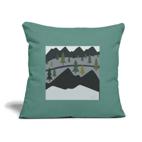 Scenic View - Throw Pillow Cover 17.5” x 17.5”