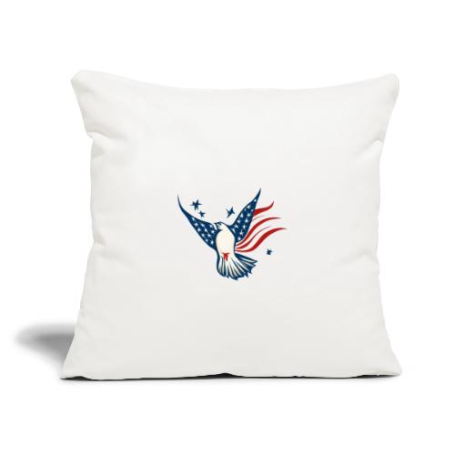 Patriotic Bird - Throw Pillow Cover 17.5” x 17.5”