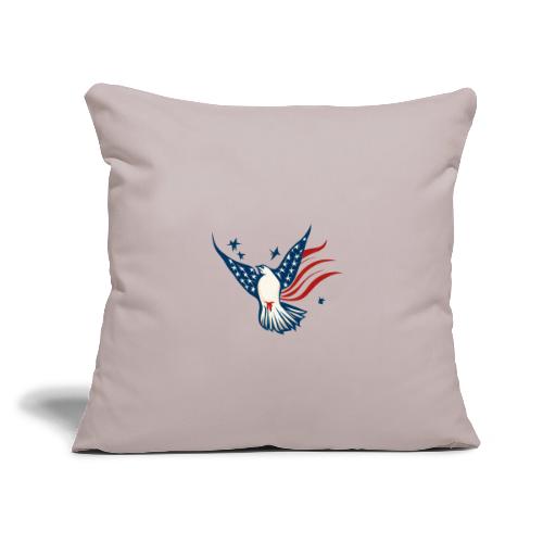 Patriotic Bird - Throw Pillow Cover 17.5” x 17.5”