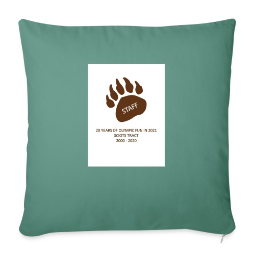 Sciots Tract 2021 Olympics Staff - Front - Throw Pillow Cover 17.5” x 17.5”