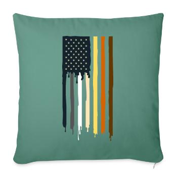 Gay Bear Bait Pride - Subgroup LGBTQ Community - Throw Pillow Cover 17.5” x 17.5” - cypress green - Front