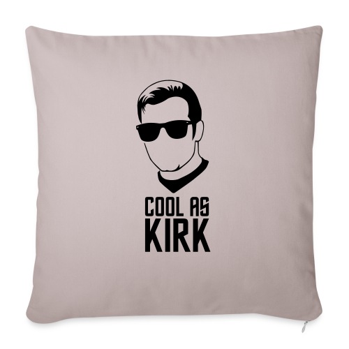 Cool As Kirk - Throw Pillow Cover 17.5” x 17.5”