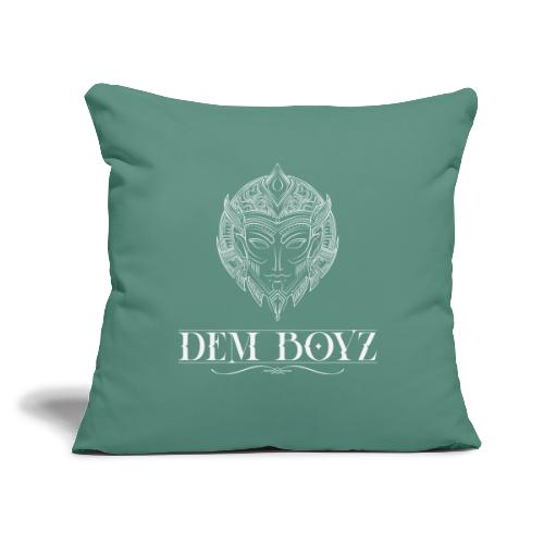 DemBoyz Full Logo (White Edition) - Throw Pillow Cover 17.5” x 17.5”