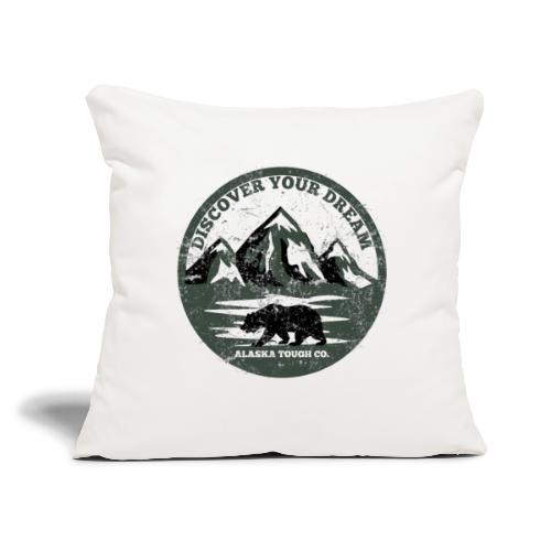 Discover your Dream Bear - Throw Pillow Cover 17.5” x 17.5”