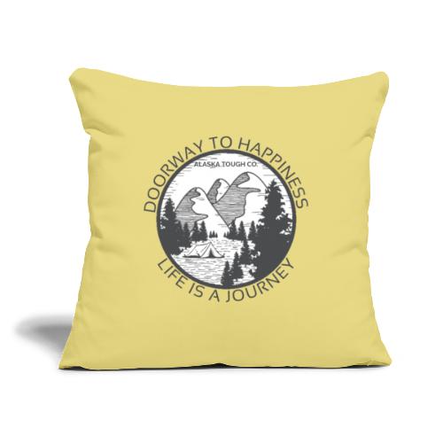Outdoor Hoodie Vintage Design - Throw Pillow Cover 17.5” x 17.5”